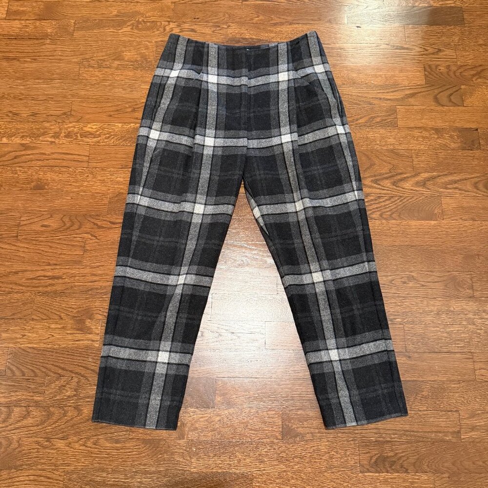 Wilfred Chambery Check Wool Crop Pants Sz 4